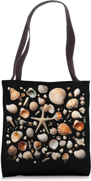 Shells Starfish Beach Collecting Tote Bag