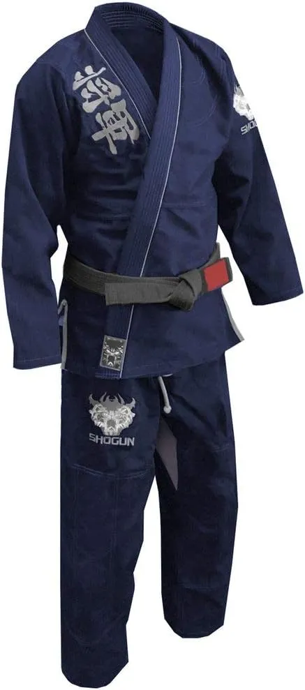 SHOGUN Fight Jiu Jitsu Gi Ultra Light 'Kanji' 350gsm Pearl Weave Cotton Premium BJJ