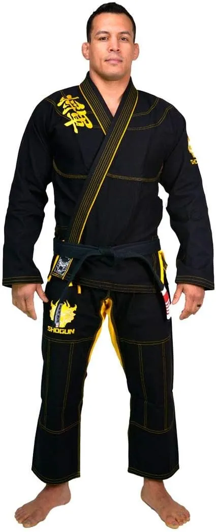 SHOGUN Fight Jiu Jitsu Gi Ultra Light 'Kanji' 350gsm Pearl Weave Cotton Premium BJJ