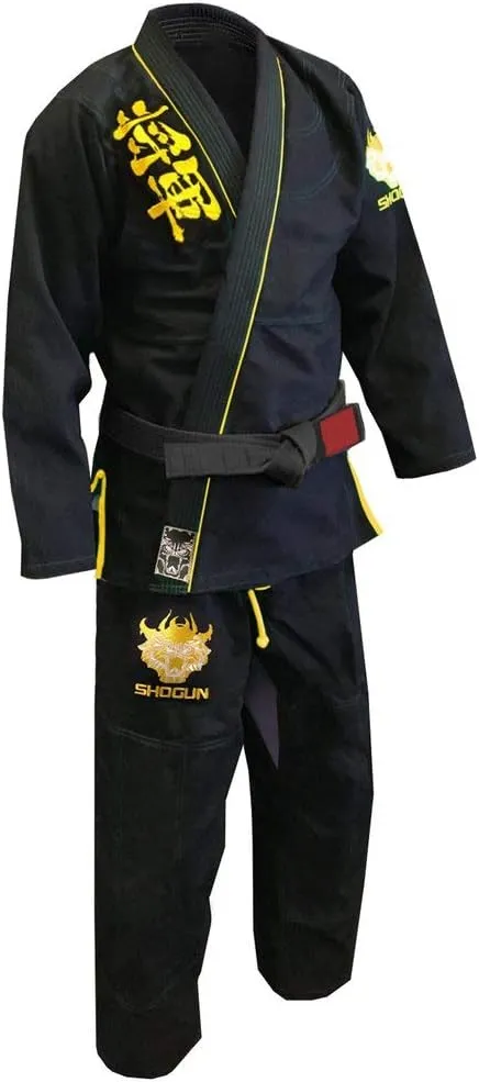 SHOGUN Fight Jiu Jitsu Gi Ultra Light 'Kanji' 350gsm Pearl Weave Cotton Premium BJJ