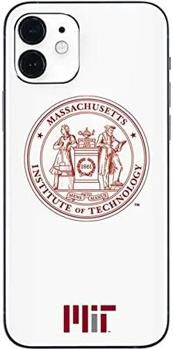 Skinit Decal Phone Skin Compatible with iPhone 12 Mini - Officially Licensed Massachusetts Institute of Technology MIT White Logo Design