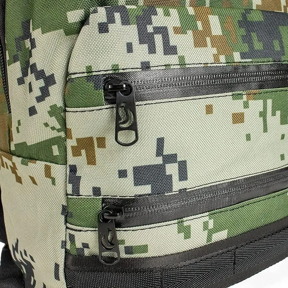 Skunk Mini Backpack- Smell Proof (Green Pixelated Camo)