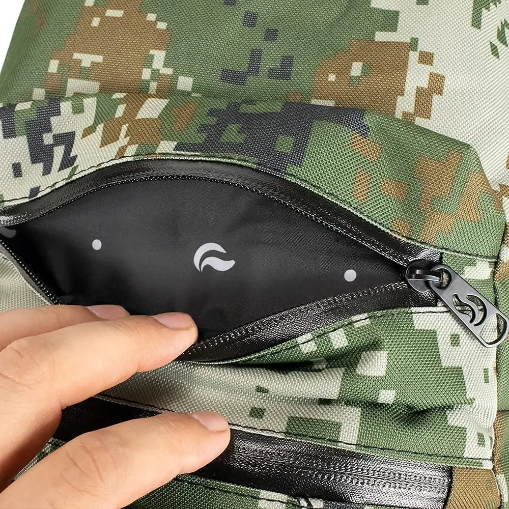 Skunk Mini Backpack- Smell Proof (Green Pixelated Camo)
