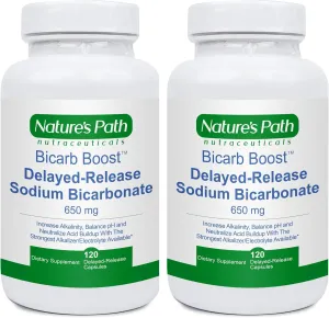 Sodium Bicarbonate 650 mg Tablets - Strongest Alkaline Tablets - Electrolyte Supplement & Keto Electrolyte Pills, Salt Tablets Hydration & Rehydration, Endurance, Stamina: 120 Capsules