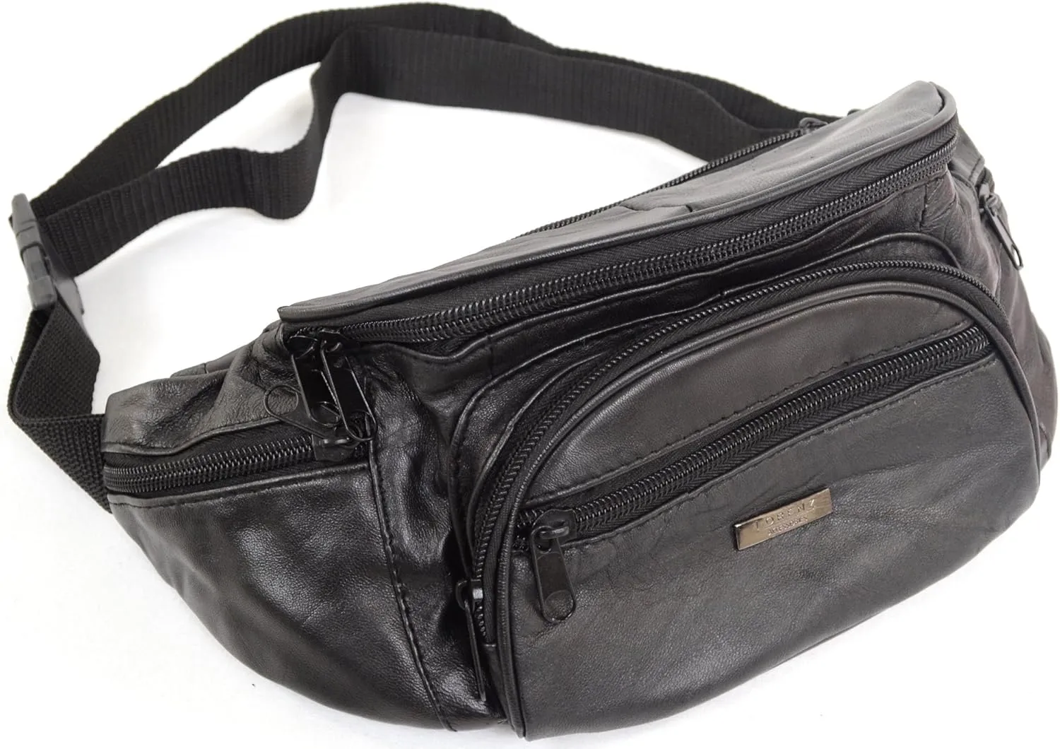 Soft Nappa Leather Bum Bag / Waist Bag with Multiple Pockets