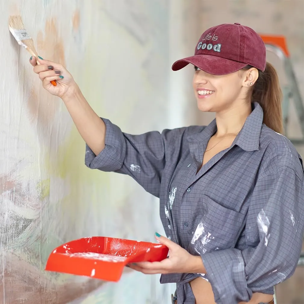 Soft Washed Baseball Cap Life is Good Cotton Dad Hats for Men & Women