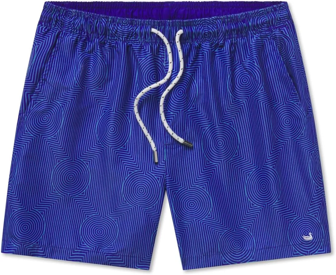 Southern Marsh Dockside Swim Trunk - Circle Maze