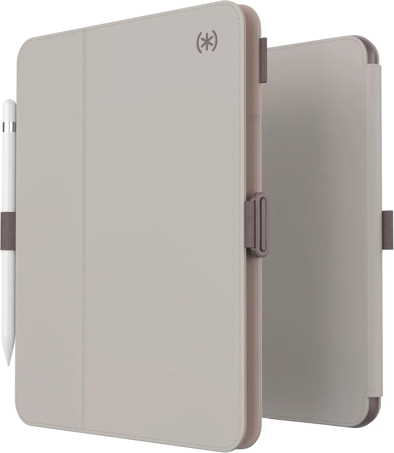 Speck Case for iPad Pro 10th Generation 10.9 Inch - Drop & Camera Protection, Slim Multi Range Stand, Apple Pencil Holder - Beech Grey/Cinnamon Biscuit