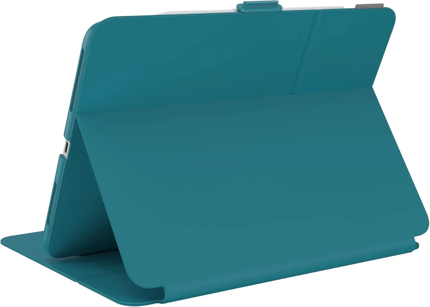 Speck Case for iPad Pro 4th Generation 11 Inch - Drop & Camera Protection, Slim Multi Range Stand, Apple Pencil Holder - Deep Sea Teal/Cloudy Grey/White