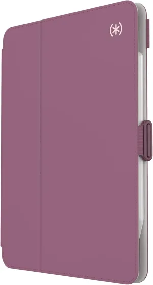 Speck Case for iPad Pro 4th Generation 11 Inch - Drop & Camera Protection, Slim Multi Range Stand, Apple Pencil Holder - Plumberry/Crushed Apple/CrepePink