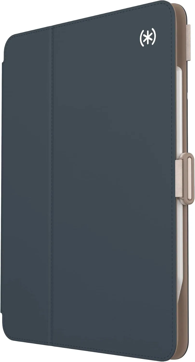 Speck iPad Pro 4th Generation Case - Hard Back Case for Apple iPad Pro 11-inch (2022) - Slim Multi Range Stand, Apple Pencil Holder, Drop Protection, Camera Shield - Balance Folio Almond Milk/Mocha