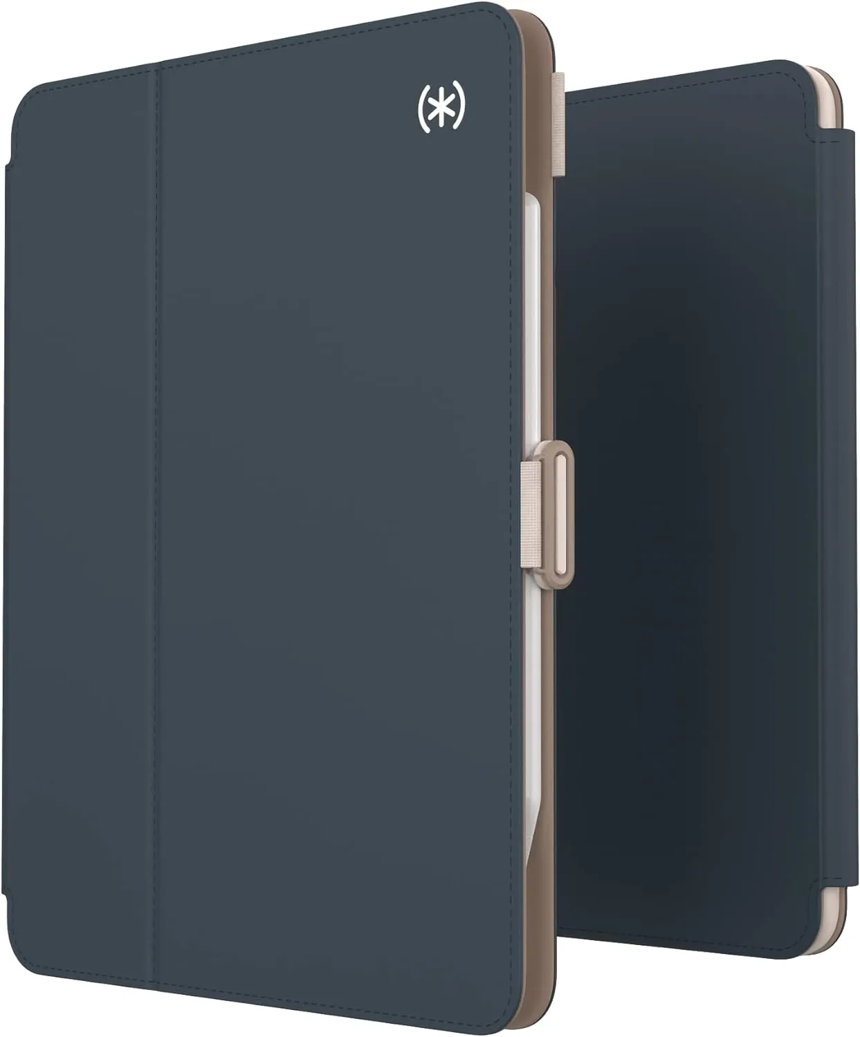 Speck iPad Pro 4th Generation Case - Hard Back Case for Apple iPad Pro 11-inch (2022) - Slim Multi Range Stand, Apple Pencil Holder, Drop Protection, Camera Shield - Balance Folio Almond Milk/Mocha