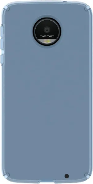 Speck Products CandyShell Clear Case for Moto Z Droid Smartphone, Rainstorm Blue Clear