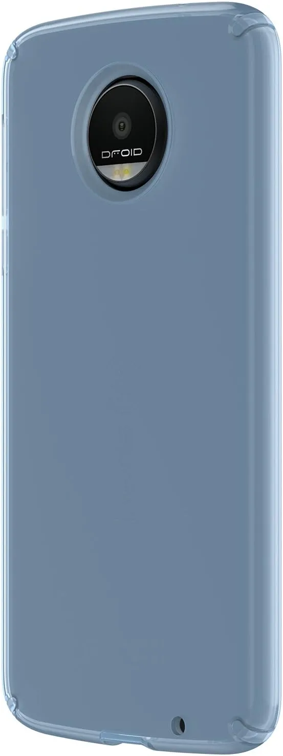 Speck Products CandyShell Clear Case for Moto Z Droid Smartphone, Rainstorm Blue Clear