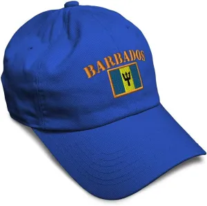 Speedy Pros Soft Baseball Cap Barbados Flag Flags World Cup Soccer Cotton Embroidered Dad Hats for Men & Women
