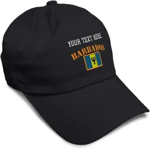 Speedy Pros Soft Baseball Cap Barbados Flag Flags World Cup Soccer Cotton Embroidered Dad Hats for Men & Women