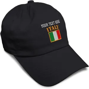 Speedy Pros Soft Baseball Cap Italy Flag Embroidery Flags World Cup Soccer Cotton Embroidered Dad Hats for Men & Women