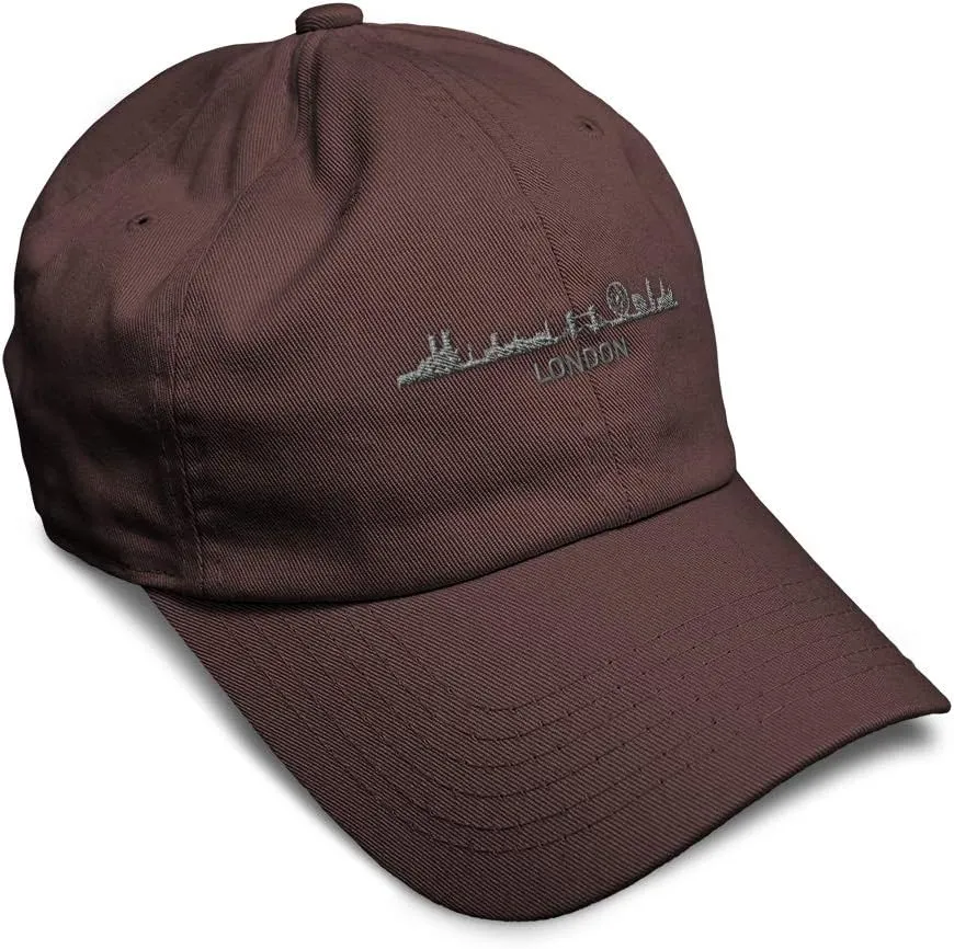 Speedy Pros Soft Baseball Cap London City Skyline Embroidery Skyscrapers Cotton Dad Hats for Men & Women