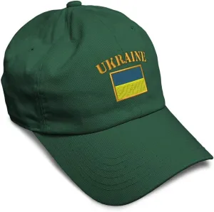 Speedy Pros Soft Baseball Cap Ukraine Flag Embroidery Flags World Cup Soccer Cotton Embroidered Dad Hats for Men & Women