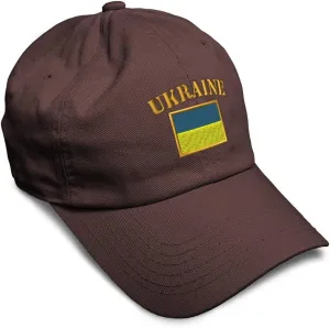 Speedy Pros Soft Baseball Cap Ukraine Flag Embroidery Flags World Cup Soccer Cotton Embroidered Dad Hats for Men & Women