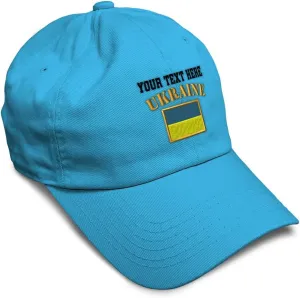 Speedy Pros Soft Baseball Cap Ukraine Flag Embroidery Flags World Cup Soccer Cotton Embroidered Dad Hats for Men & Women
