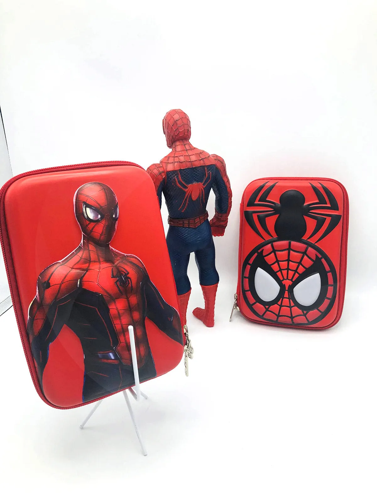 Spider man Pencil Case 3D Embossed On Fiber | Kids Spiderman Pouch