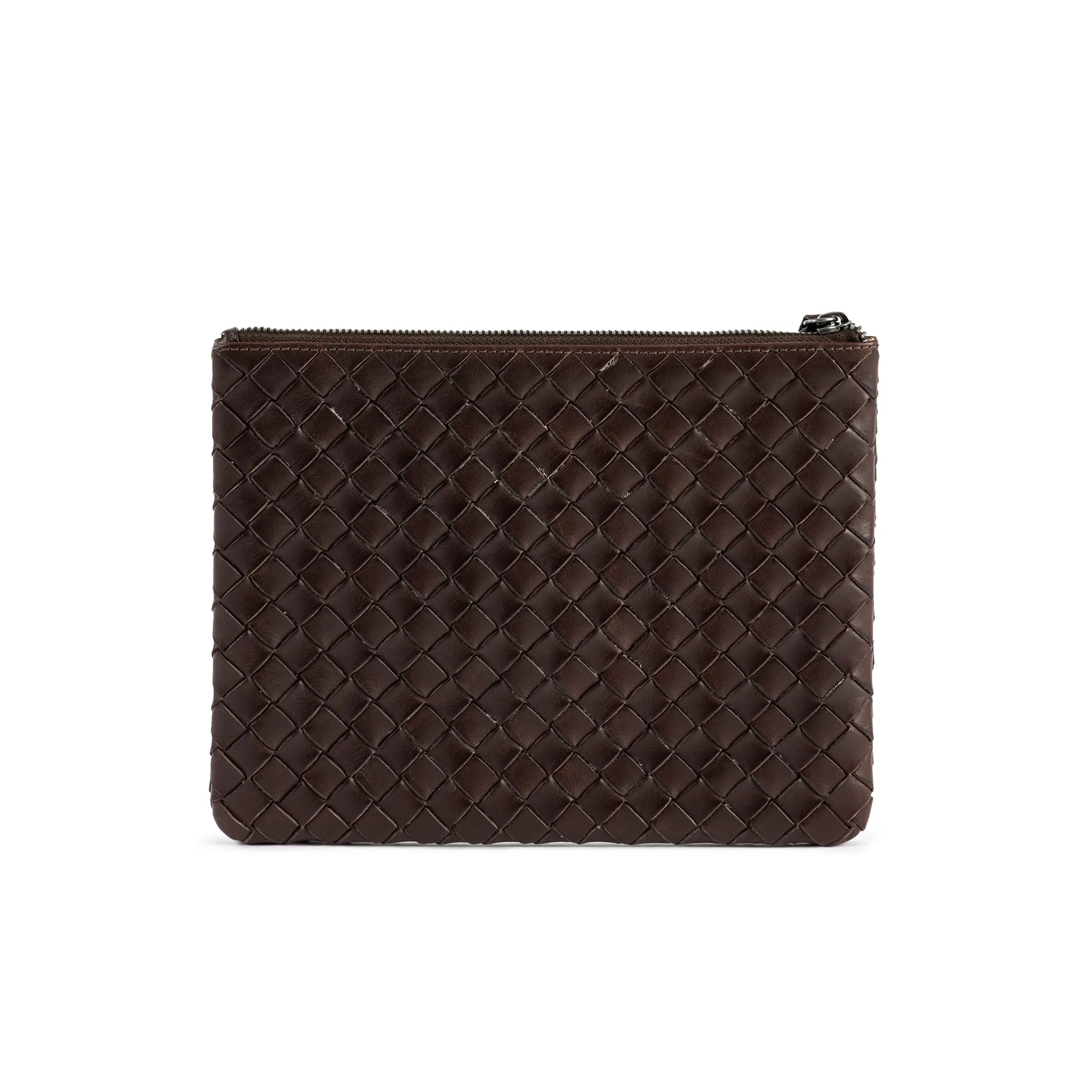 ÄSTAD Braided Pouch Darkbrown