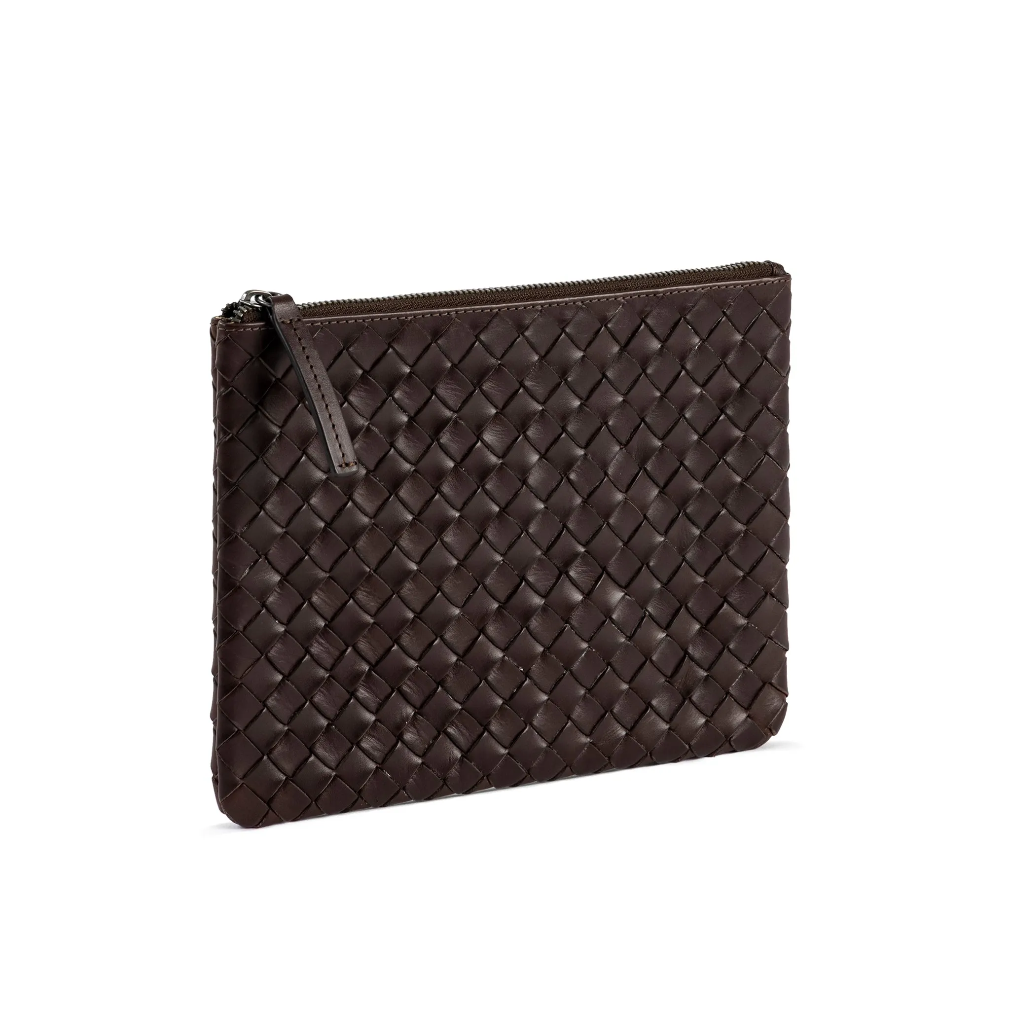 ÄSTAD Braided Pouch Darkbrown
