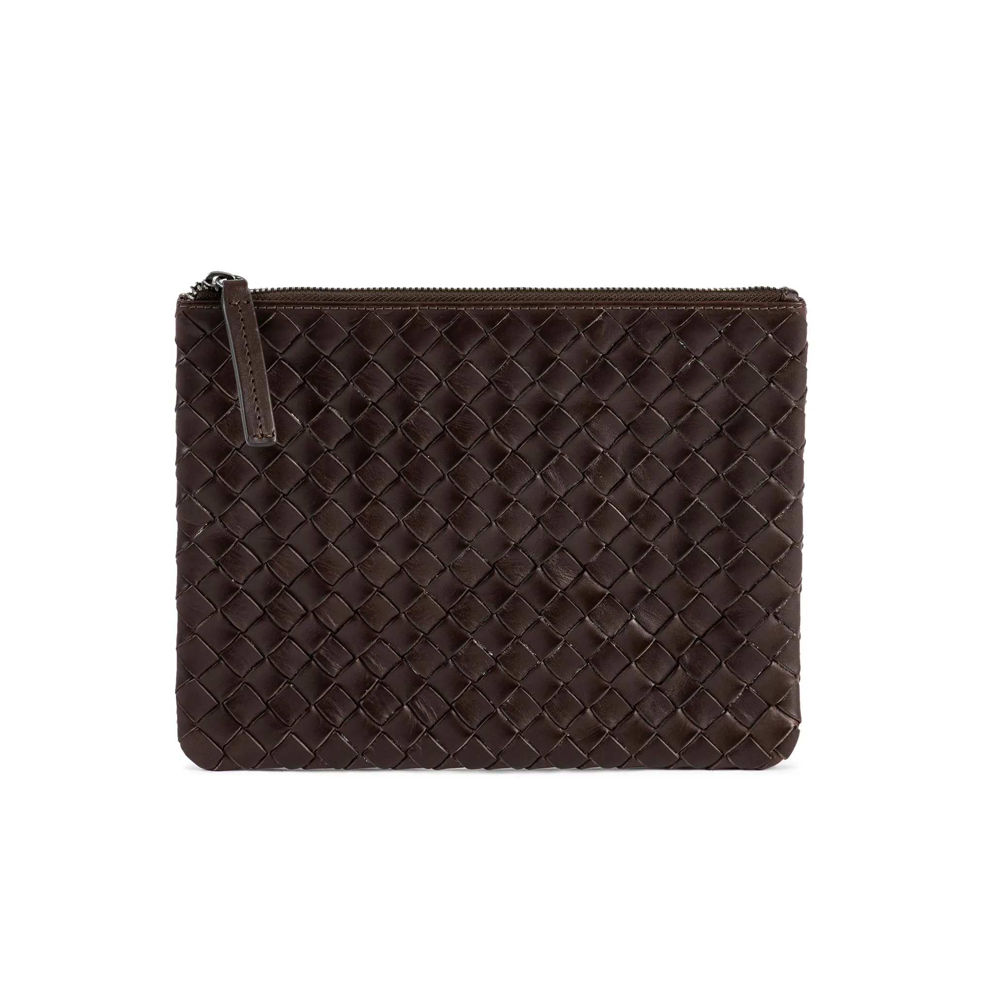 ÄSTAD Braided Pouch Darkbrown