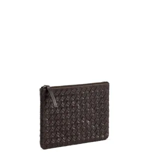 ÄSTAD Braided Pouch Darkbrown