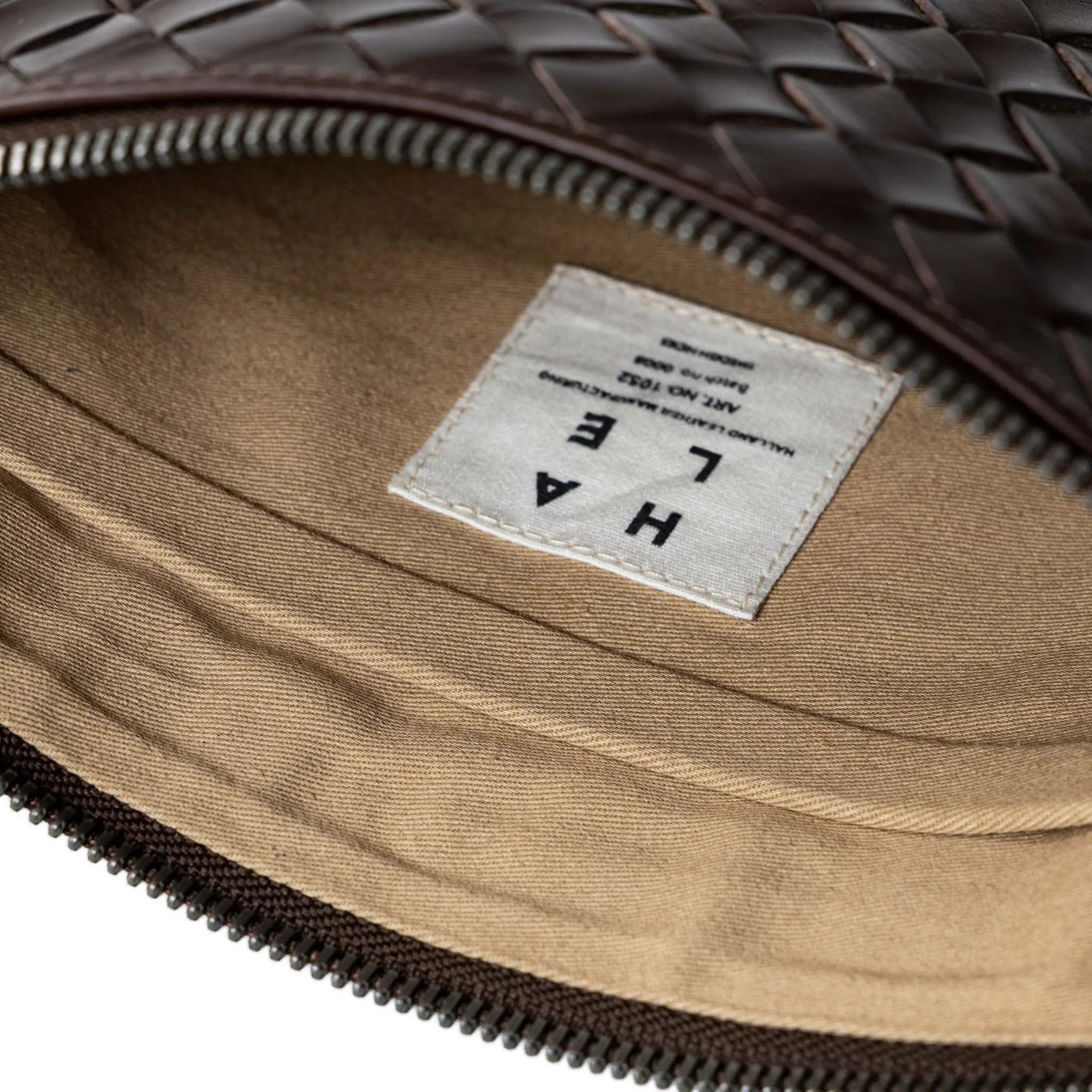 ÄSTAD Braided Pouch Darkbrown