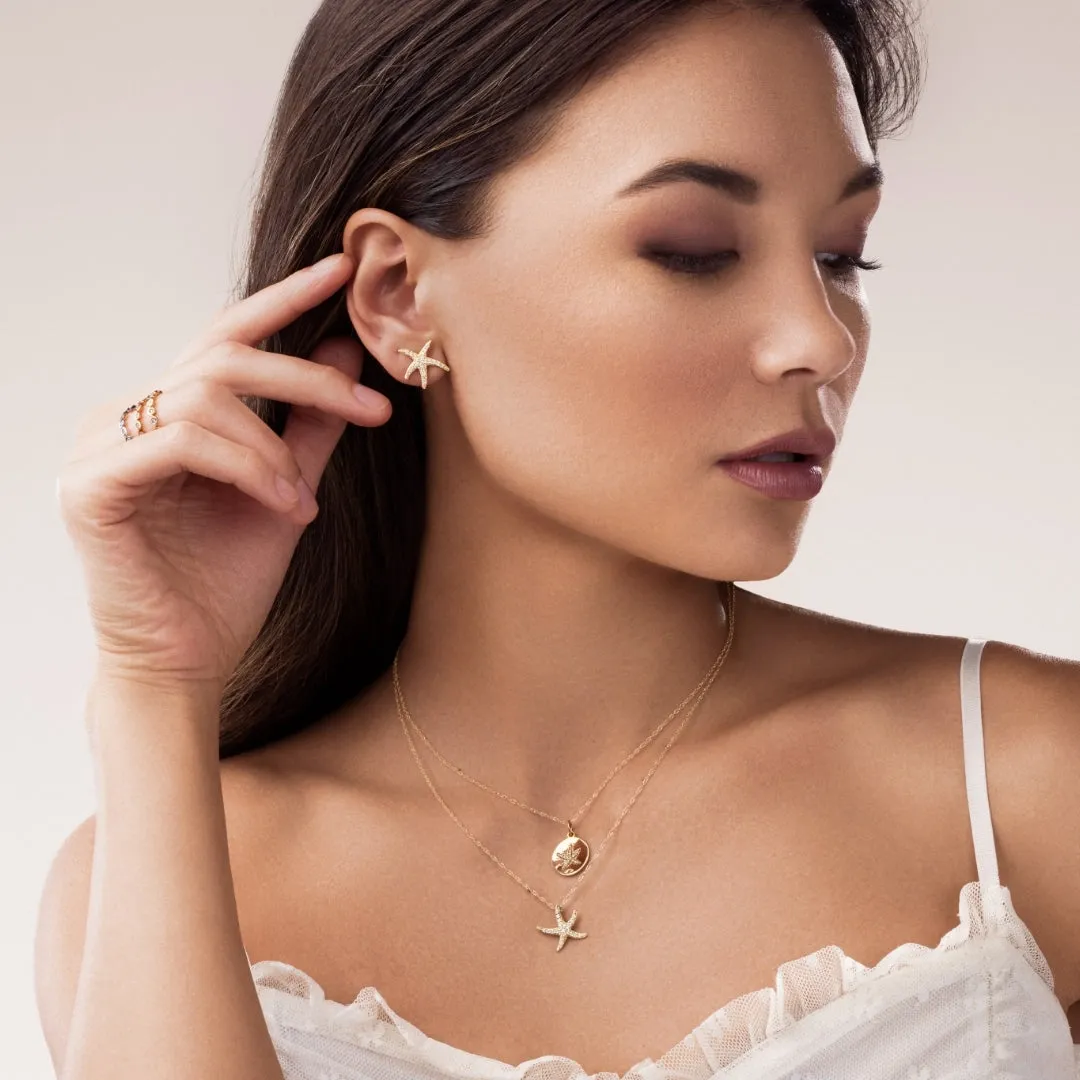Starfish Diamond Pendant