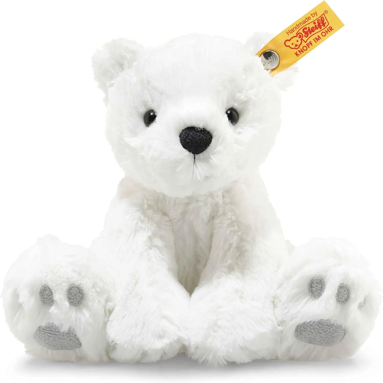 Steiff Lasse Polar Bear, Premium Polar Bear Stuffed Animal, Polar Bear Toys, Stuffed Polar Bear, Polar Bear Plush, Cute Plushies, Plushy Toy for Girls Boys and Kids, Soft Cuddly Friends (White, 7")