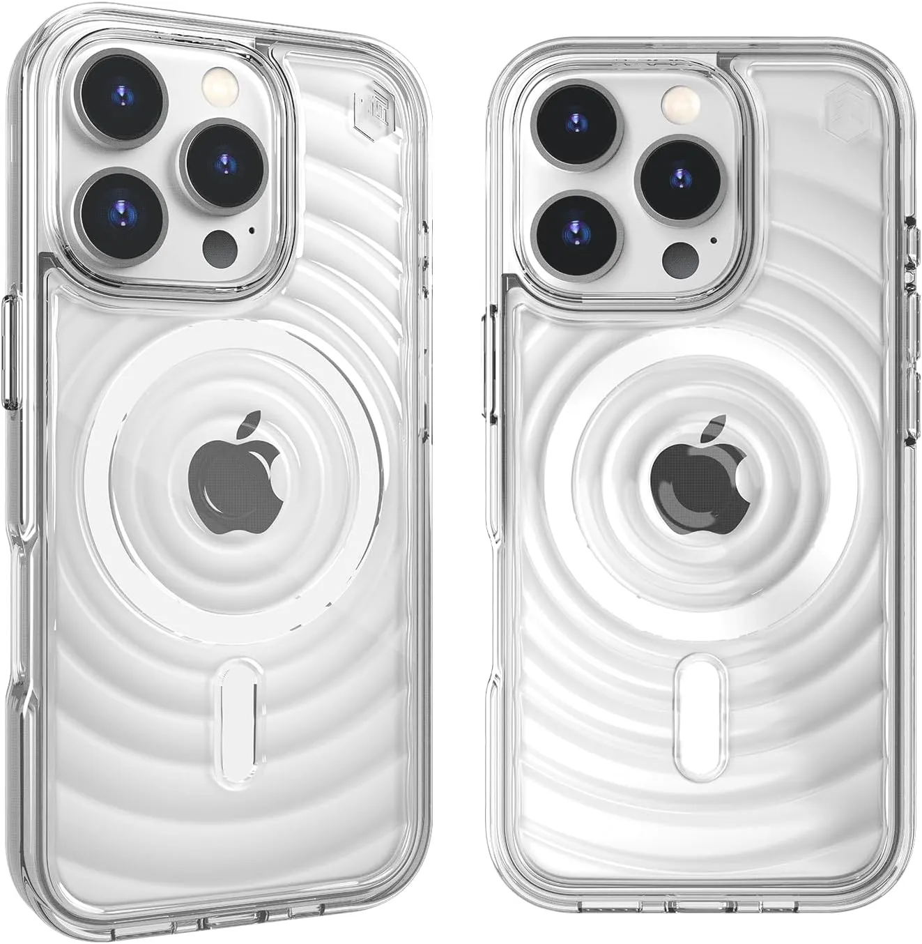 STM Reawaken Ripple MagSafe Case for iPhone 16 Pro Max - High-Clarity Polycarbonate, Impact Absorbing TPU & ClearShell Plating - Enhanced Drop Protection, Tactile Feedback for Greater Focus - Clear
