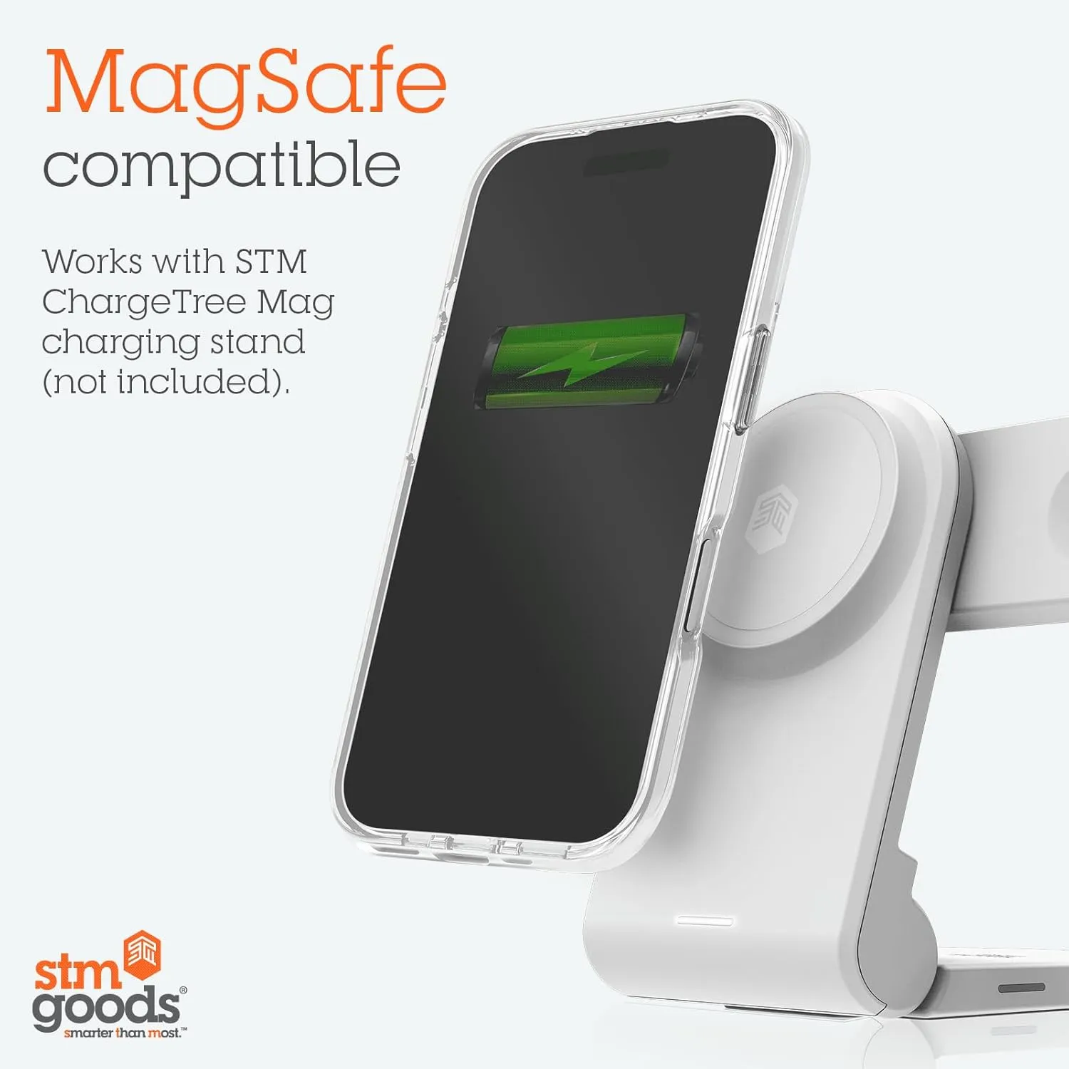 STM Roll Spin MagSafe® Case for iPhone 16 Pro Max - Designed to Calm Your Mind- Fidget Spinning Disc- Impact Absorbing TPU for Enhanced Drop Protection - 360° Kickstand - Clear/Pink
