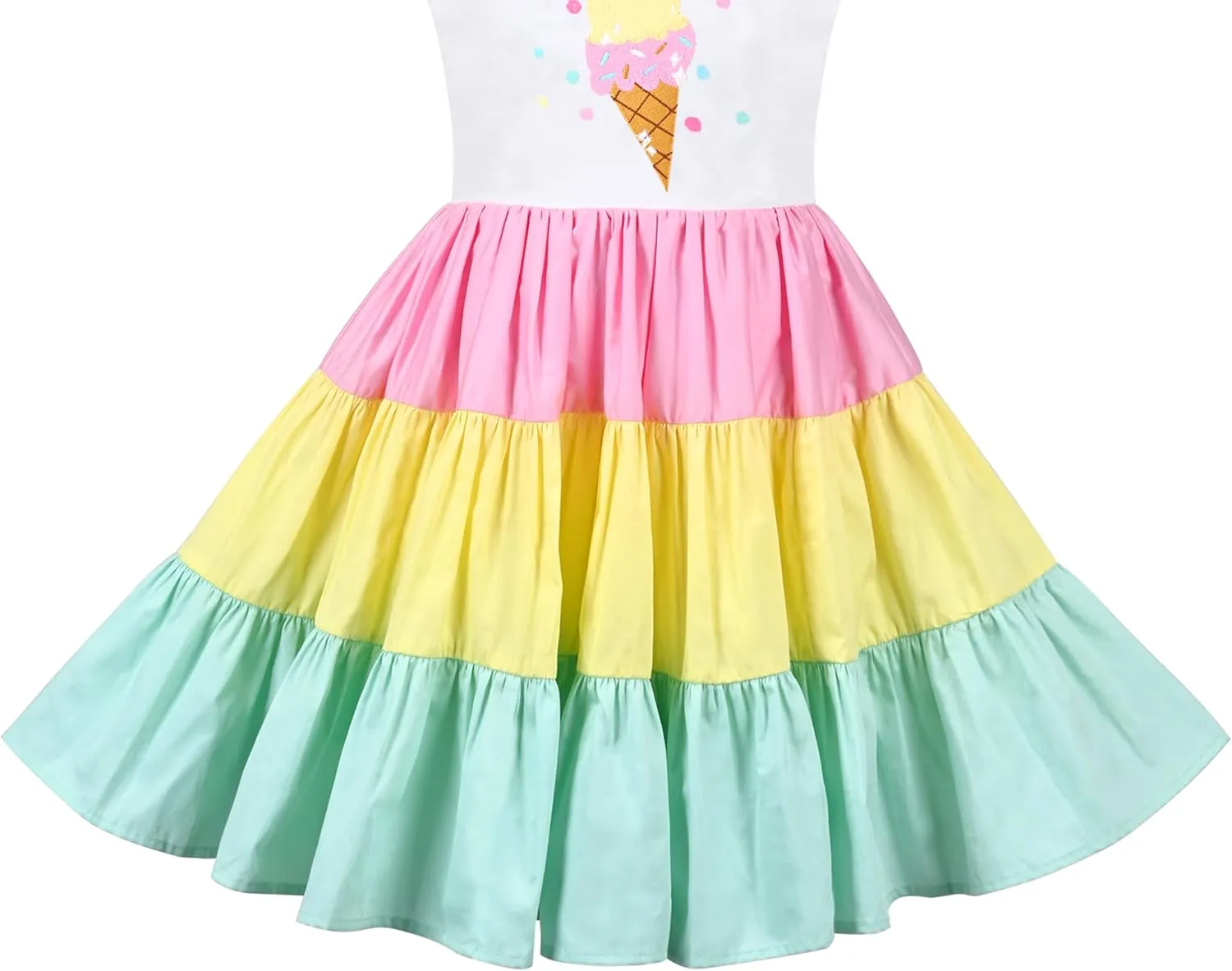 Sunny Fashion Girls Dress Ladybug Polka Dot Bow Tie