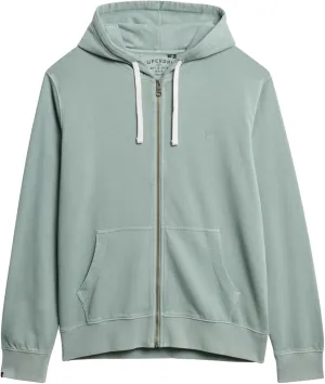 Superdry Men's Classic Essential Zip Hoodie, Silver Pine