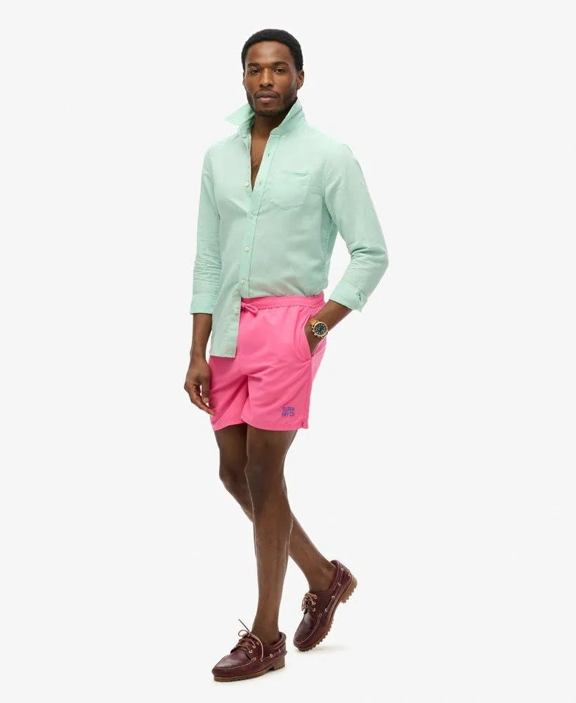 Superdry Men's Essential 16 Swim Shorts, Shocking Pink