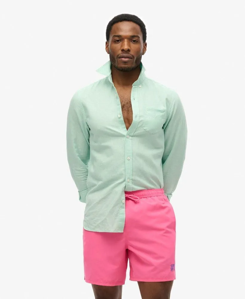 Superdry Men's Essential 16 Swim Shorts, Shocking Pink