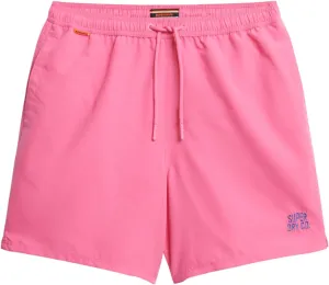 Superdry Men's Essential 16 Swim Shorts, Shocking Pink