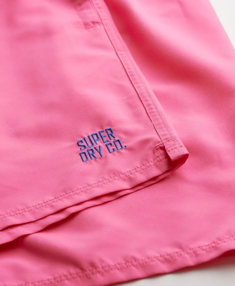 Superdry Men's Essential 16 Swim Shorts, Shocking Pink