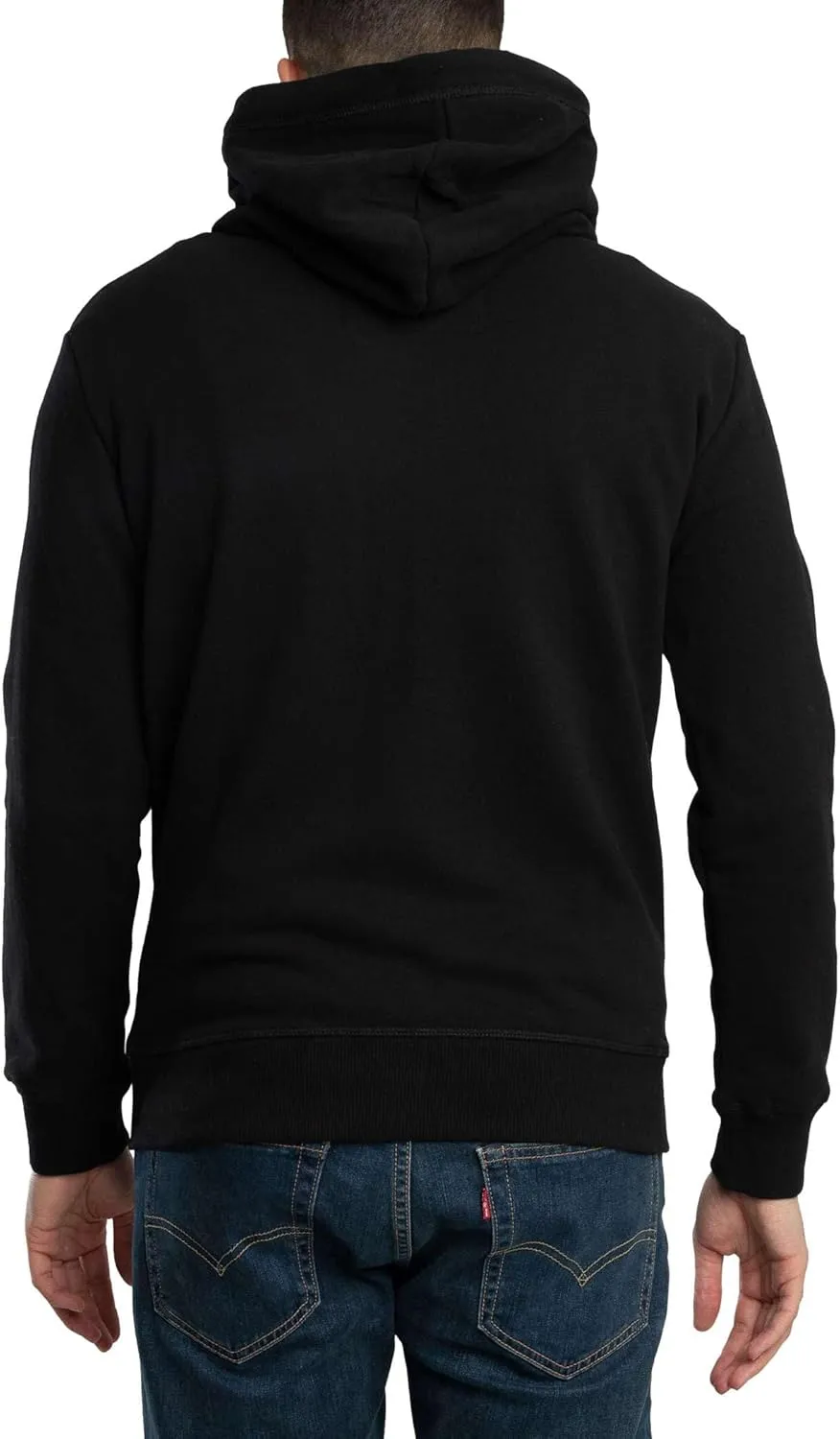 Superdry Men's Essential Logo Zip Hoodie, Black