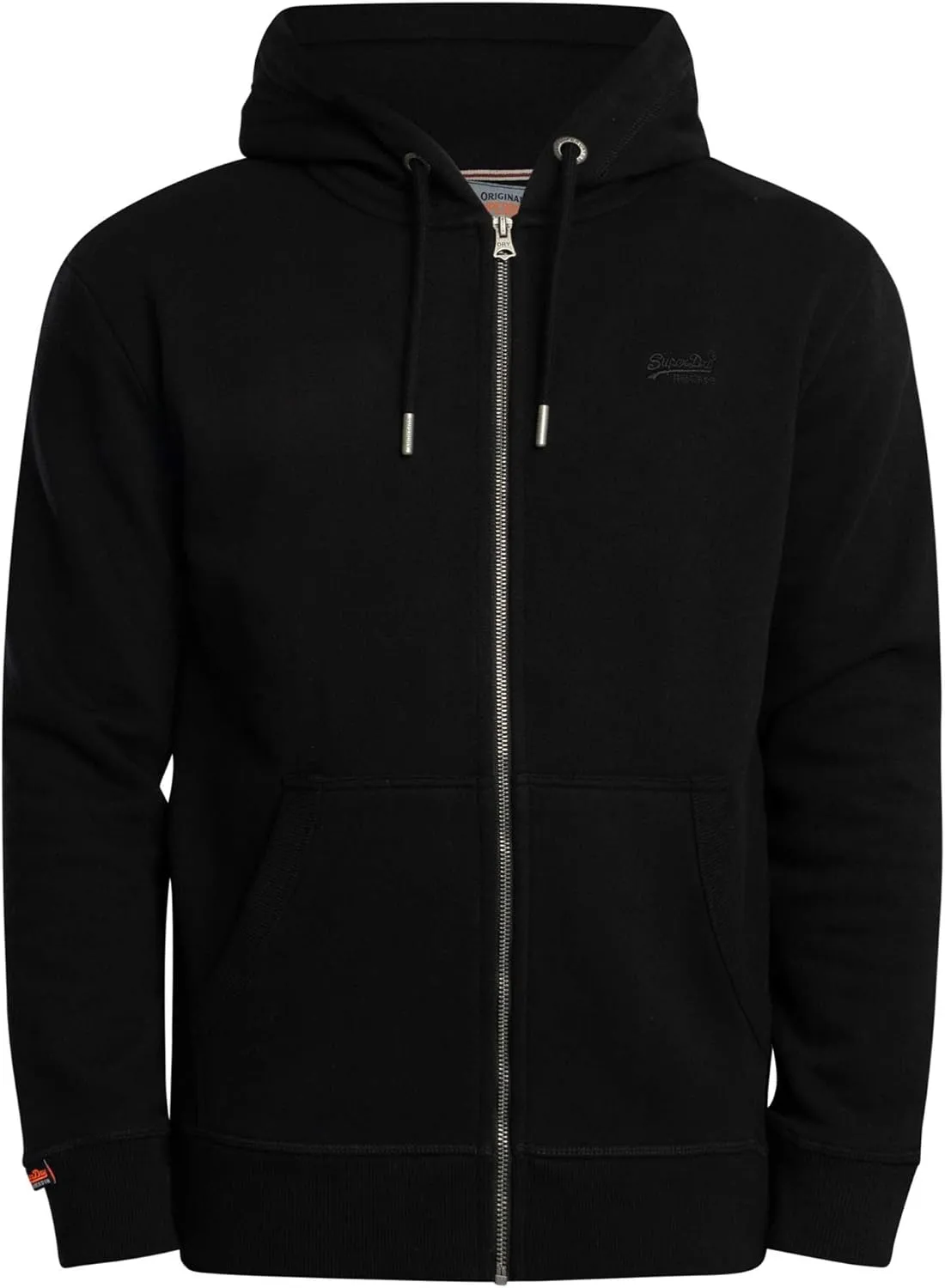 Superdry Men's Essential Logo Zip Hoodie, Black