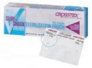 Sure-Check - Sterilization Pouch Ethylene Oxide (EO) Gas / Steam 5-1/4 X 6-1/2 Inch Transparent Self Seal Film - SCW2