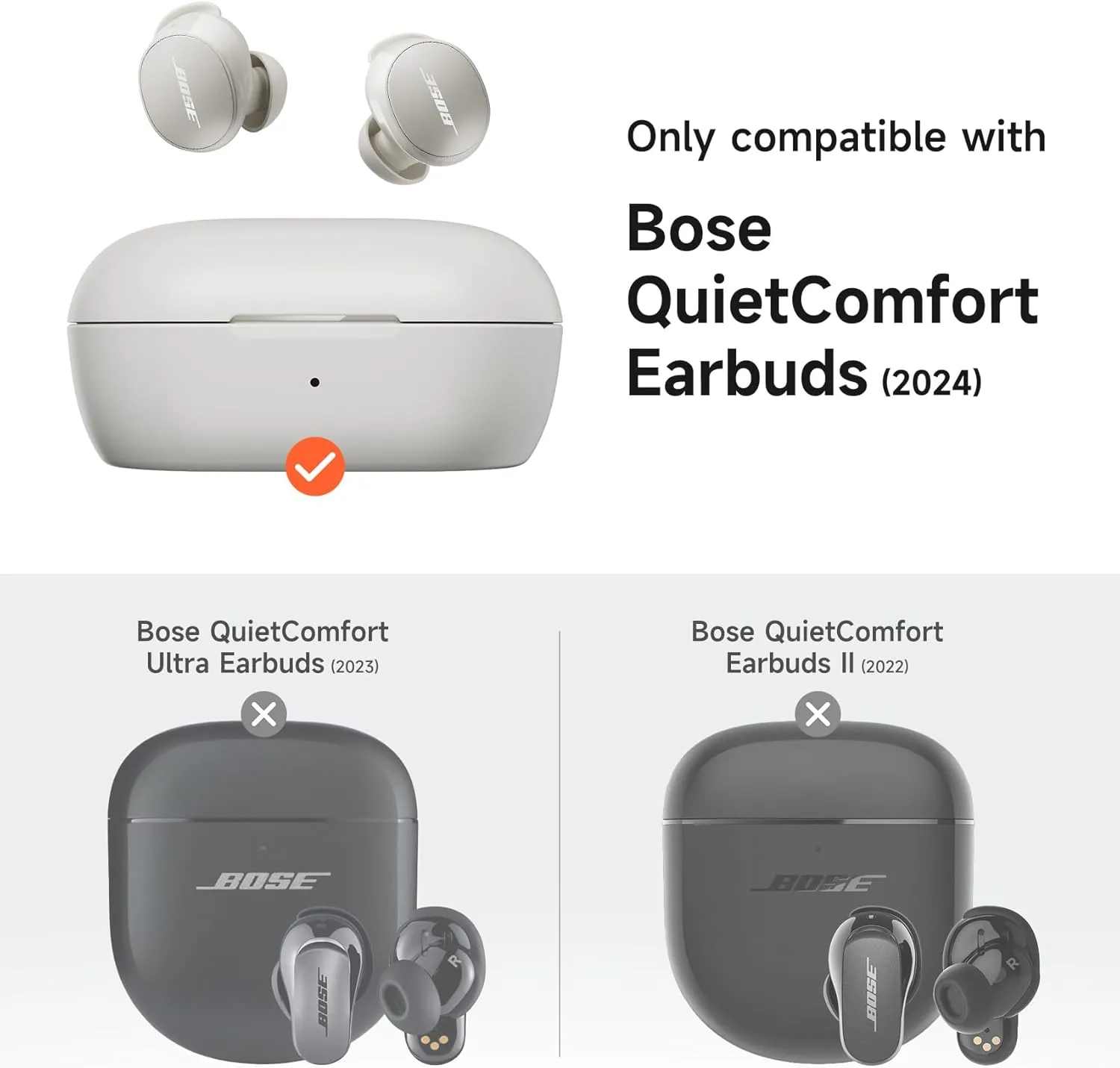 SURITCH Magnetic Cases for Bose New QuietComfort Earbuds (2024) Case Cover, Rugged Shockproof Protective Cover for Bose QuietComfort Earbuds with Magnetic Lok & Carabiner & Cleaning Kit, Green