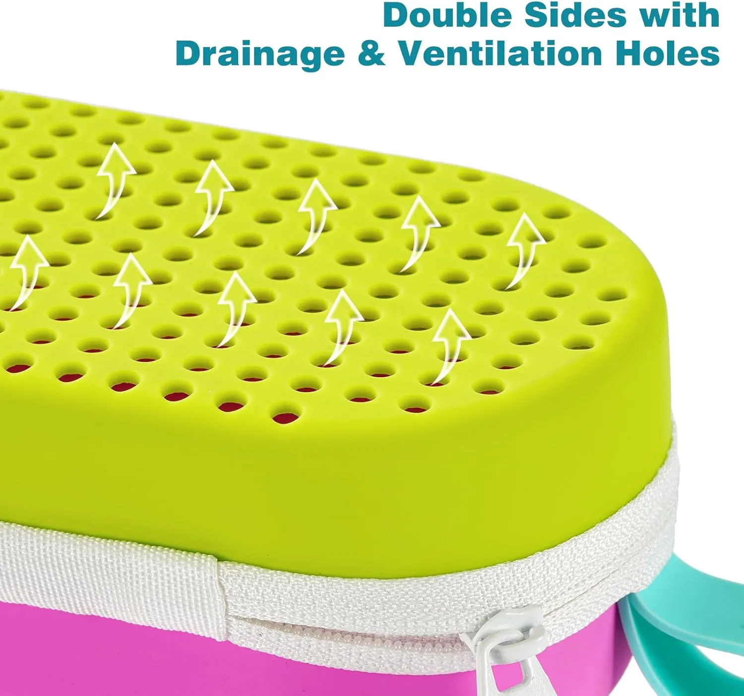 Swim Goggle Case For Swimming Goggles, Silicone Protective Cases with Drain Hole for Goggles