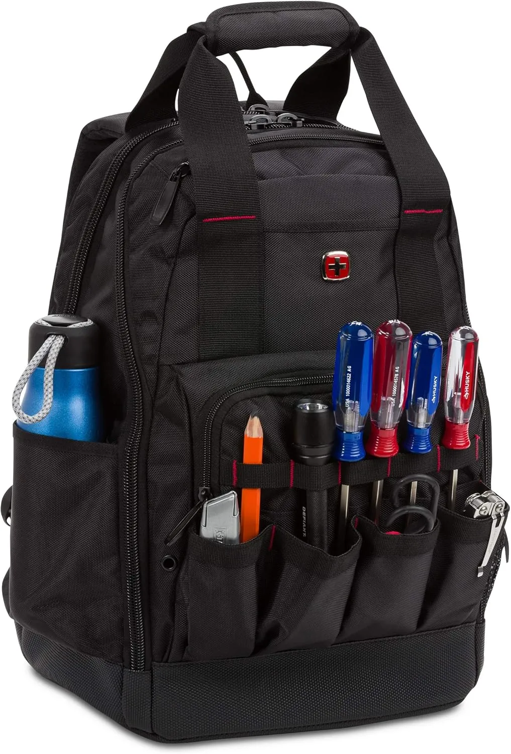 SwissGear Tool Bag Backpack, Fits Up to 15-Inch Laptop, Work Pack, Black