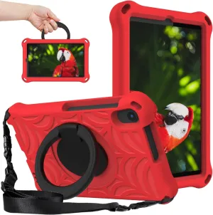 Tablet Case Cover for Huawei MediaPad M5 Lite 8.0" Kids - Drop Durable Lightweight EVA Case, 360 Degree Rotating Multifunction Kick Handle (Color : Net)