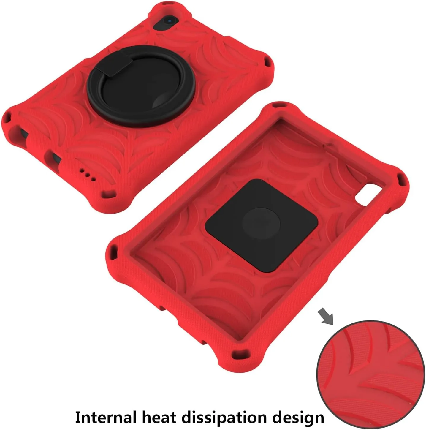 Tablet Case Cover for Huawei MediaPad M5 Lite 8.0" Kids - Drop Durable Lightweight EVA Case, 360 Degree Rotating Multifunction Kick Handle (Color : Net)