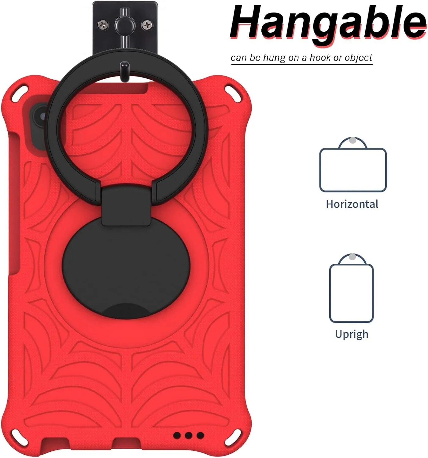 Tablet Case Cover for Huawei MediaPad M5 Lite 8.0" Kids - Drop Durable Lightweight EVA Case, 360 Degree Rotating Multifunction Kick Handle (Color : Net)